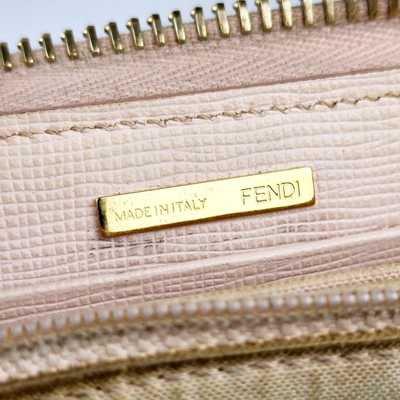 Fendi Zucca Zip Around Coated Canvas Wallet - Picture 5 of 6